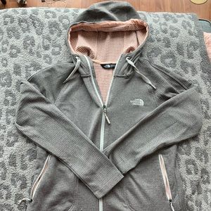 North face zip up hoodie